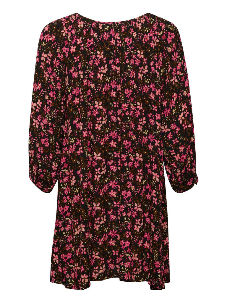 Kaffe KAmarita Amber tunic shocking pink flower - Online-Mode