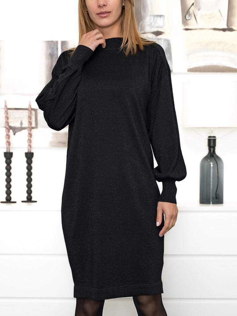 Kaffe KAregina lurex knit dress black deep - Online-Mode