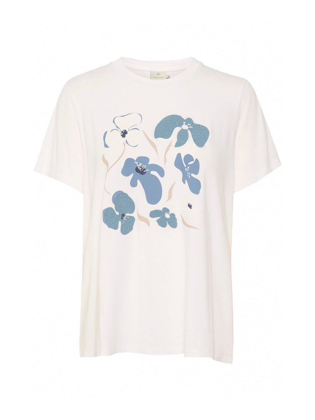 Kaffe KAvalentina t-shirt blue flower print - Online-Mode