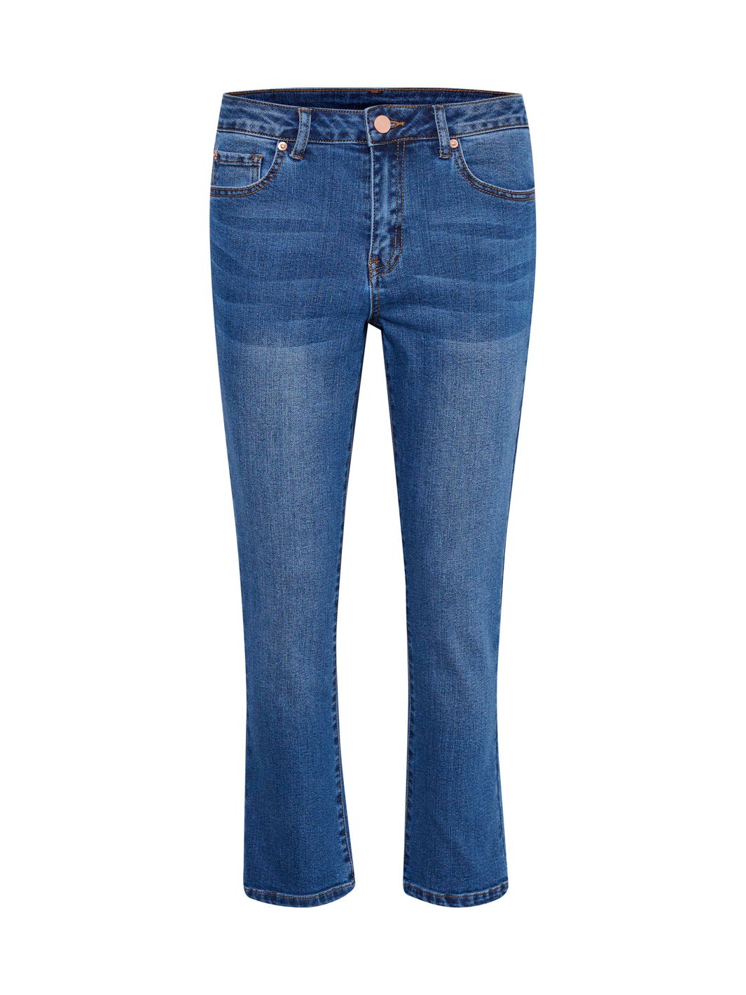 Lev. 5-7 dg. Kaffe KAsinem jeans cropped medium blue denim - Online-Mode