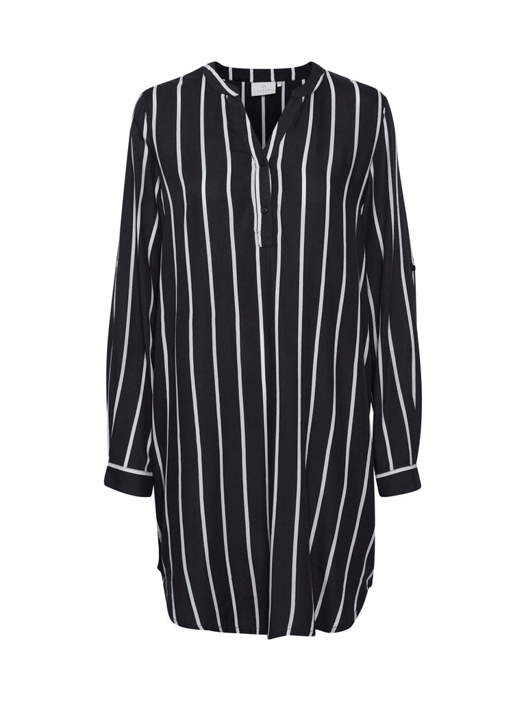 LEV UGE 36 Kaffe KAmarana shirt dress black/chalk stripe - Online-Mode