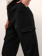 LEV UGE 5 Kaffe KAeda pants black deep - Online-Mode