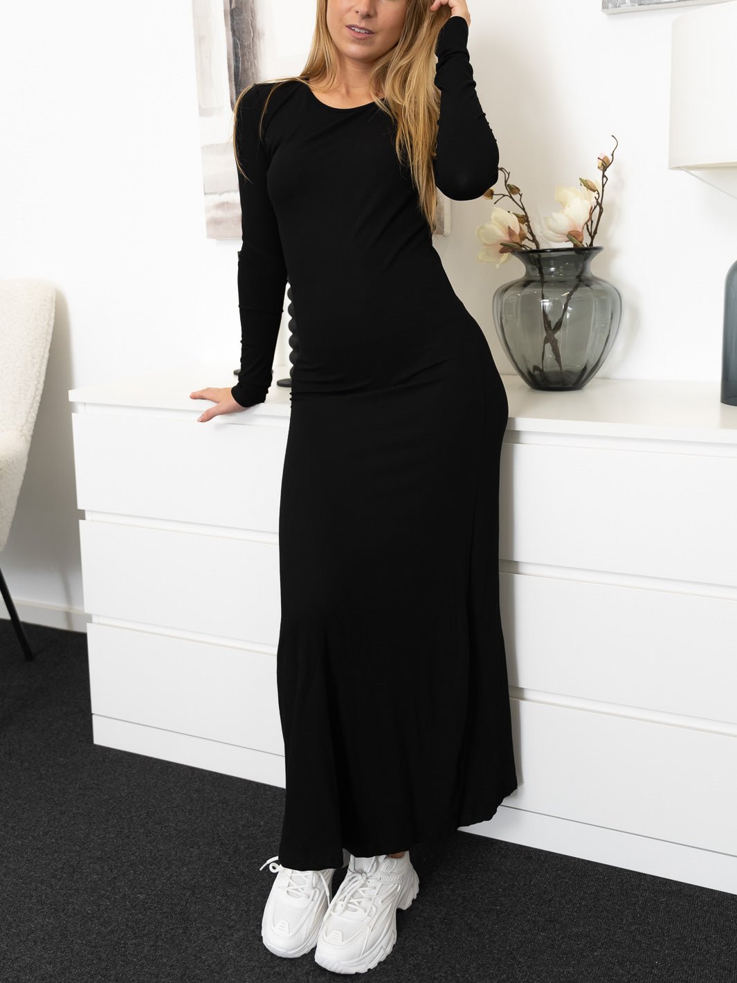 Liberté Natalia LS long dress black - Online-Mode