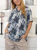 Lilly bluse blue print 3