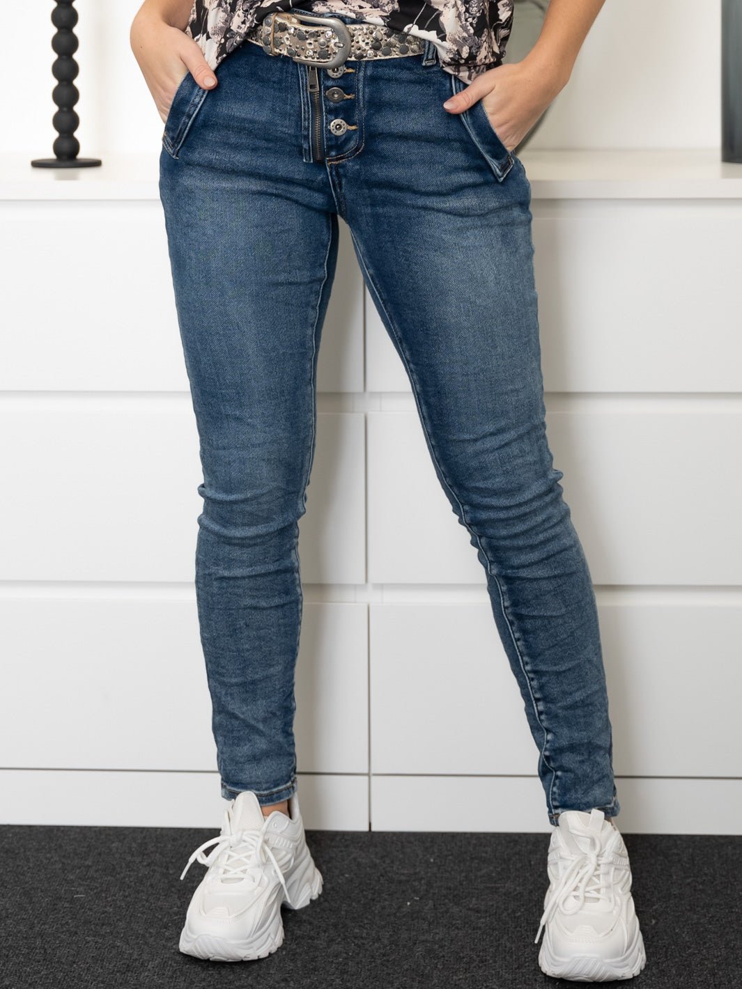 Linetta jeans blue denim wash - Online-Mode