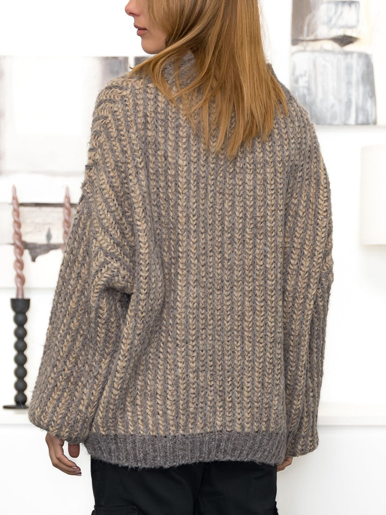 Marta du Chateau Abbie knit fango/camel - Online-Mode
