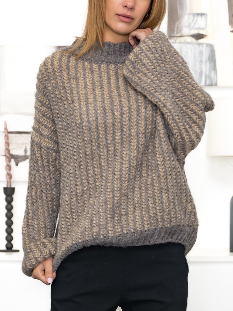 Marta du Chateau Abbie knit fango/camel - Online-Mode