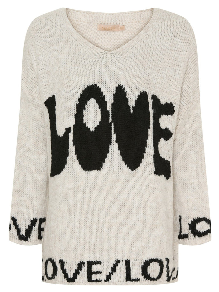 Marta du Chateau Cindy pullover calce/nero - Online-Mode
