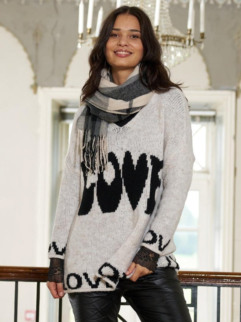 Marta du Chateau Cindy pullover calce/nero - Online-Mode