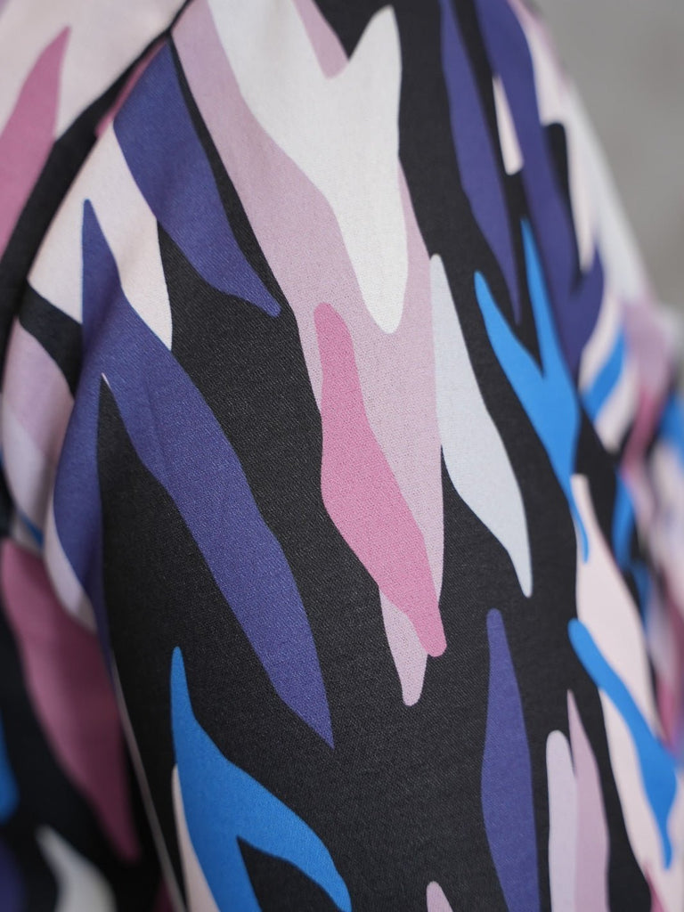Molly bluse confetti art purple mix - Online-Mode