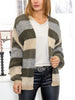 Noella Kala knit cardigan army/beige stripes