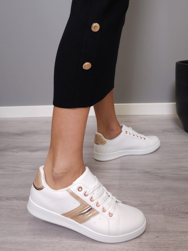 Sascha sneakers white/champagne - Online-Mode