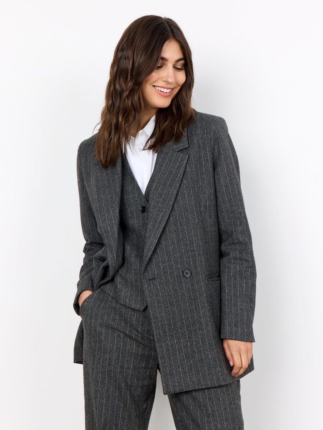 Soya Concept Victoria 2 blazer grey – Online-Mode | Anzughosen