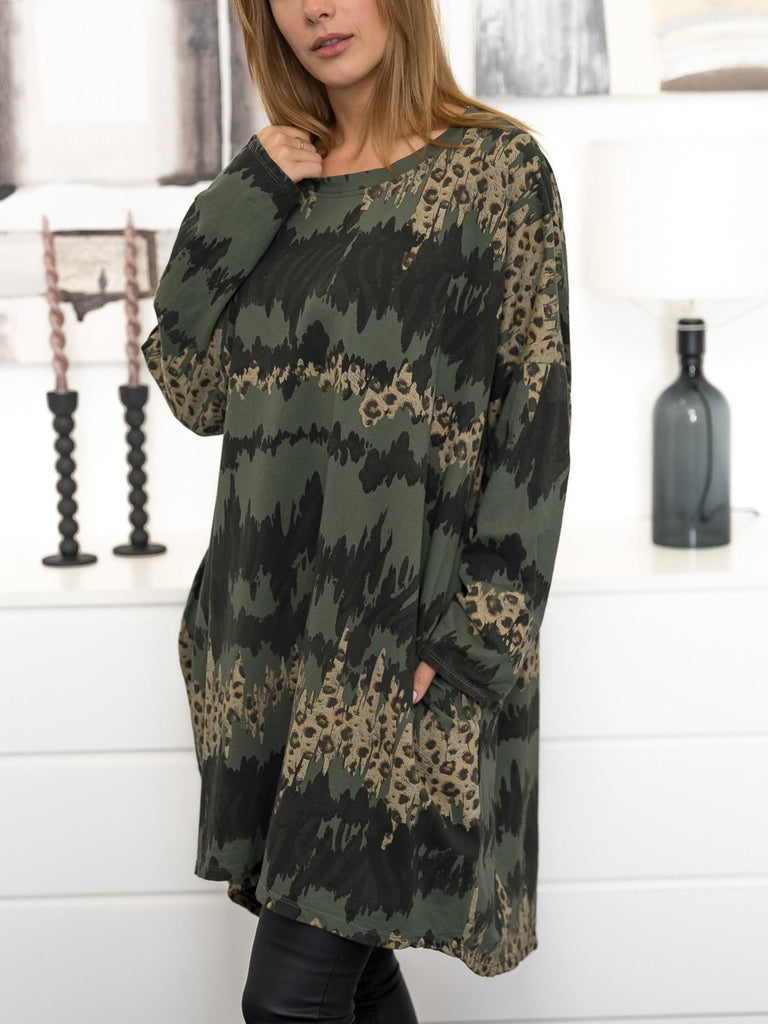 Talia dress olive - Online-Mode